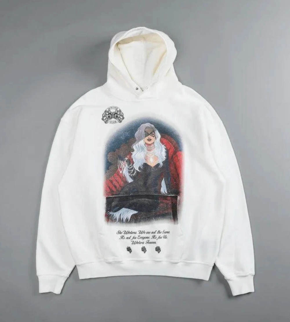 Darc Sport x Marvel NWT Black Cat Hoodie in Cream Large